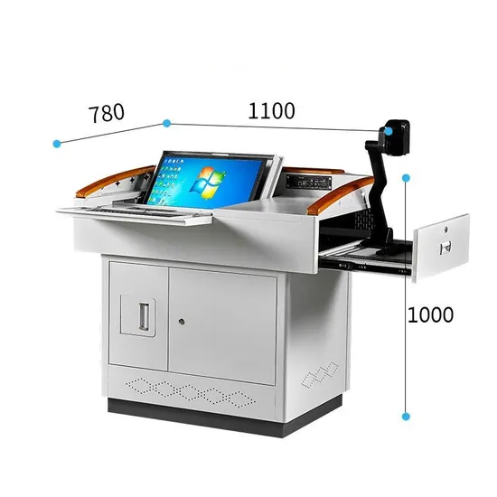 Classroom Projection Teacher Digital Podium Multimedia Platform Teaching Educational Equipment Lockable 