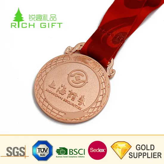 Free Sample Custom Made Metal Embossed 3D Logo Military Medals for International Association 