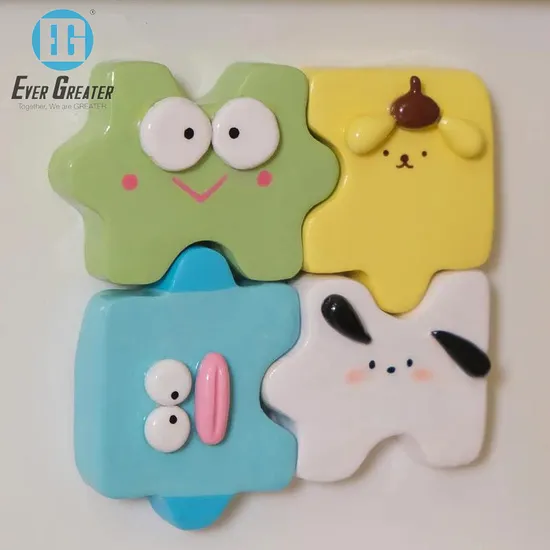 Customized Self Coloring DIY Gypsum Resin Refrigerator, White Model 