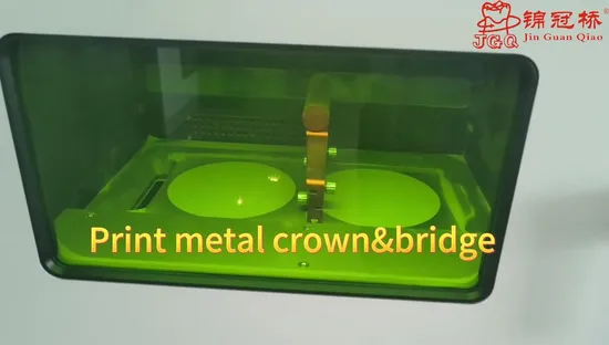 3D Printed Pfm Dental Crowns Lab Manufacturer OEM Three Unit Bridge Metal Dentures 